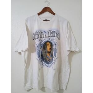 Billie Eilish 2019 Lash Music Singer Tee Shirt Blohsh Airbrush White SZ XXL